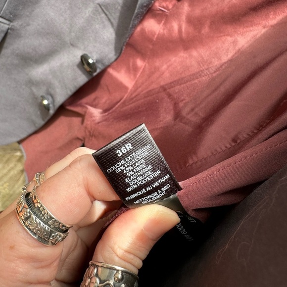 Express Men’s Solid Charcoal Grey Extra Slim Button Sport Coat Blazer - Picture 3 of 6